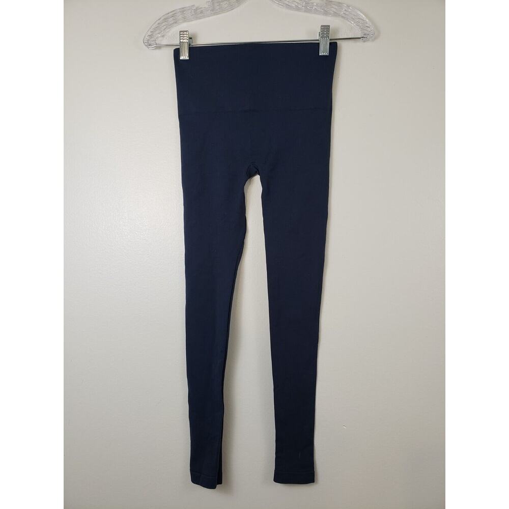 (M5) Spanx Seamless Womens Leggings Size Small Navy